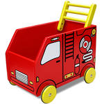 木のおもちゃ 消防車のおもちゃ箱